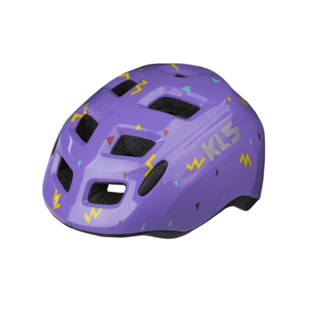 Kask Rowerowy dziecięcy KLS Zigzag fioletowy S